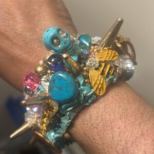Wendy Gell Colorful Beaded Spike Bracelet